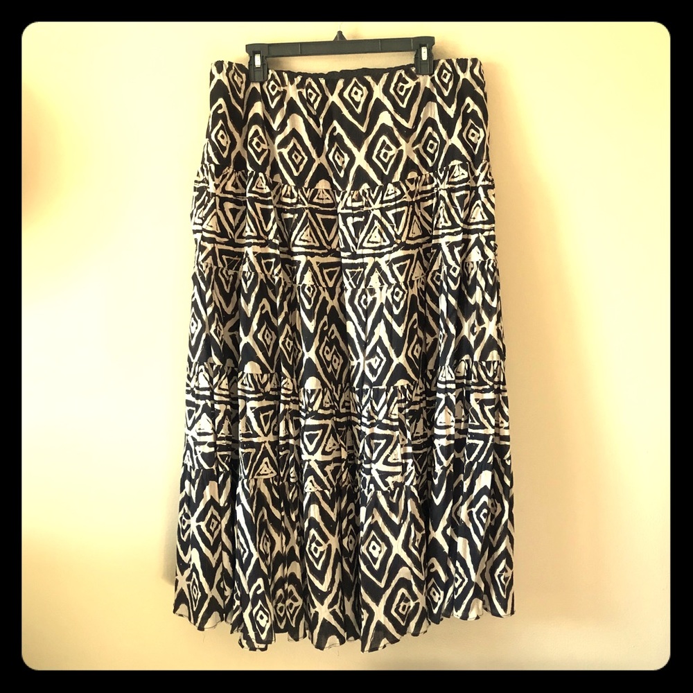 Ralph Lauren mud print skirt